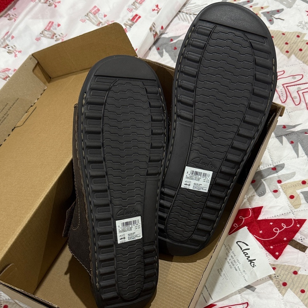 Clarks Dark Brown Men's Flip-Flops - Picture 3 of 6
